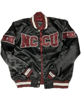 Men’s NC Central University Bomber Black Jacket