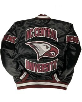 Men’s NC Central University Bomber Black Jacket