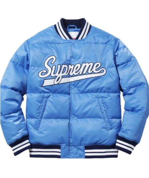 Men’s Varsity Puffy Satin Jacket - Image 2