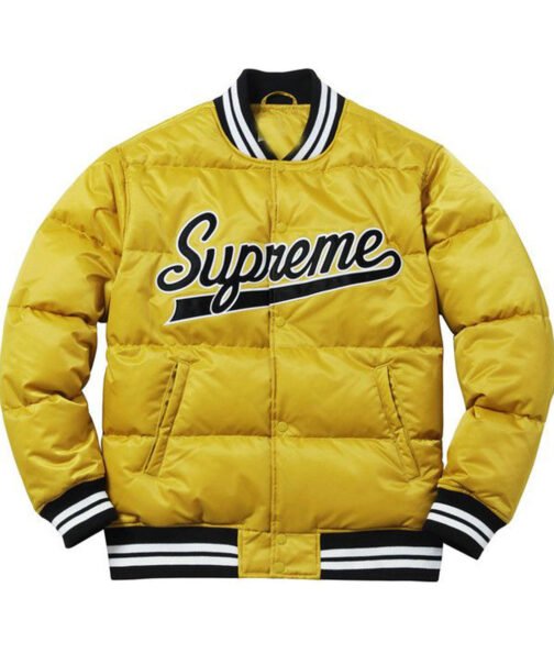 Men’s Varsity Puffy Satin Jacket - Image 3