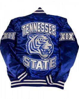 Men’s Tennessee State University Bomber Royal Jacket
