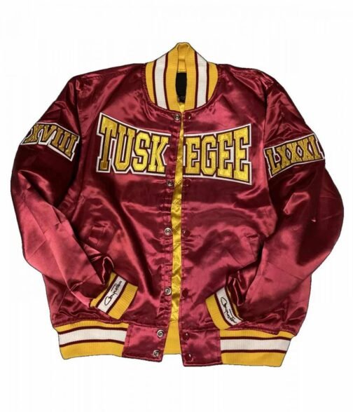 Men’s Tuskegee University Satin Burgundy Jacket