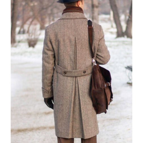 Ulster Brown Wool Coat - Image 4