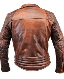 Men’s Rustic Vintage Distressed Leather Jacket
