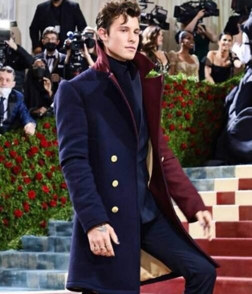 Met Gala Shawn Mendes Wool Coat - Image 8