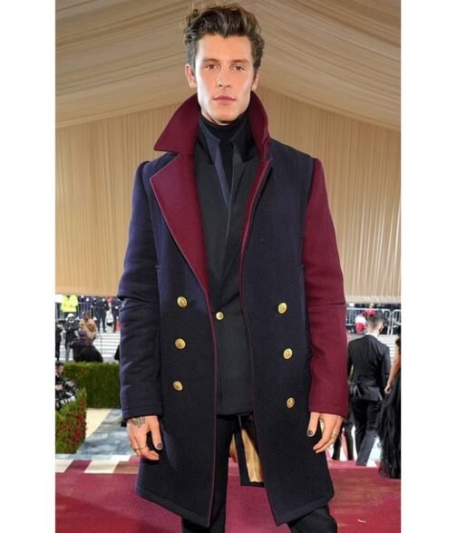 Met Gala Shawn Mendes Wool Coat - Image 12