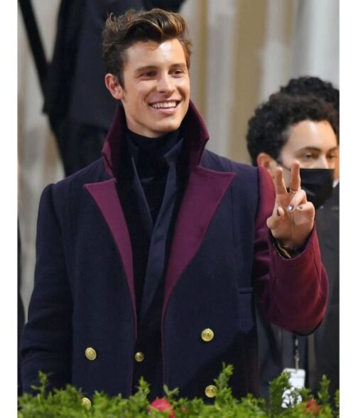 Met Gala Shawn Mendes Wool Coat - Image 13
