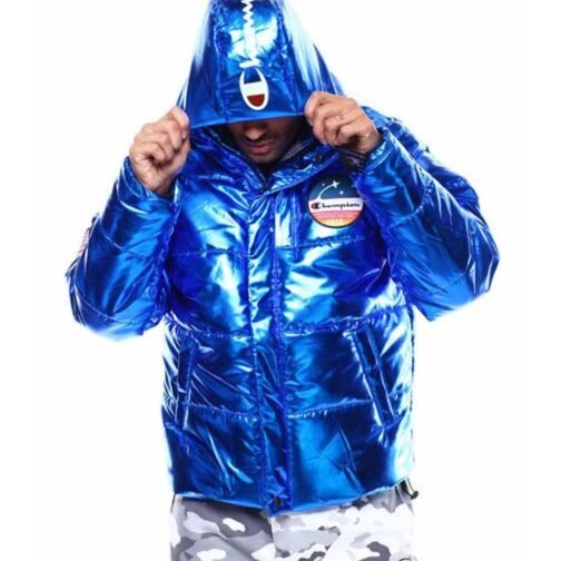 Metallic Champion Puffer Jacket - Image 4