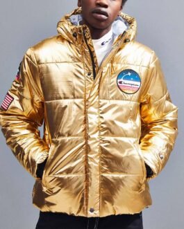 Metallic Champion Puffer Jacket