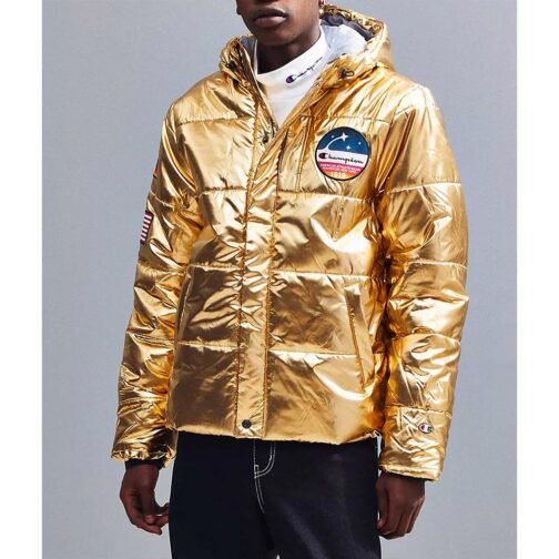 Metallic Champion Puffer Jacket - Image 12