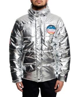 Metallic Champion Puffer Jacket