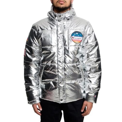 Metallic Champion Puffer Jacket