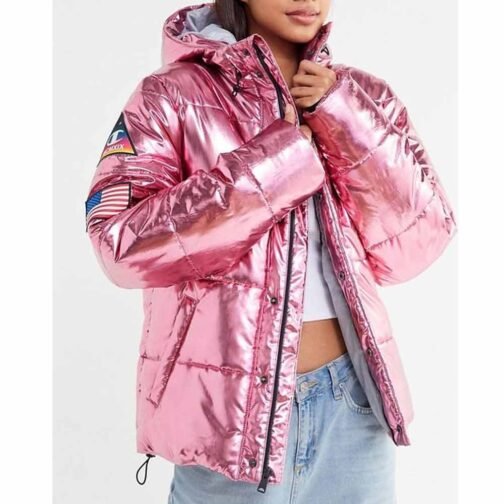 Metallic Champion Puffer Jacket - Image 15