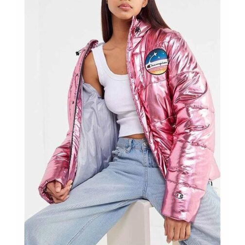 Metallic Champion Puffer Jacket - Image 5
