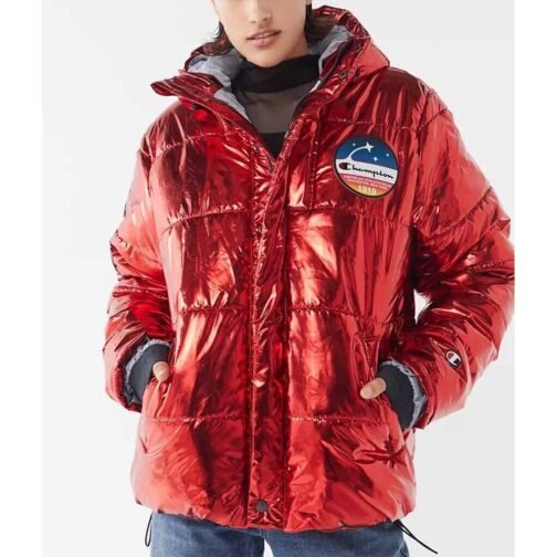 Metallic Champion Puffer Jacket - Image 3