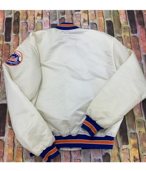 Mets New York Blue/White Satin Jacket - Image 4