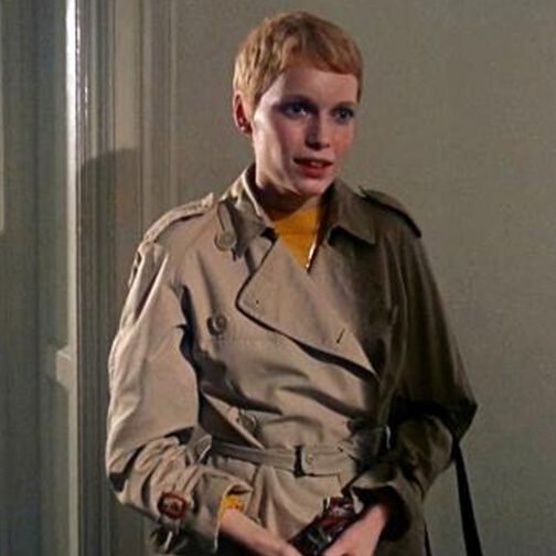 Mia Farrow Rosemary Woodhouse Trench Coat - Image 2