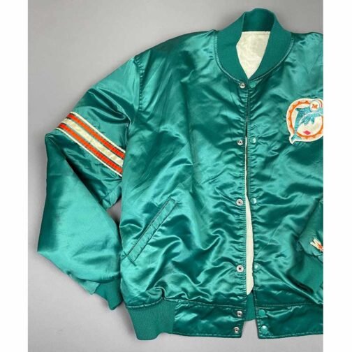 Miami Dolphins 80s Green Jacket - Image 5