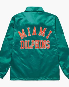 Miami Dolphins Coach Aqua Jacket