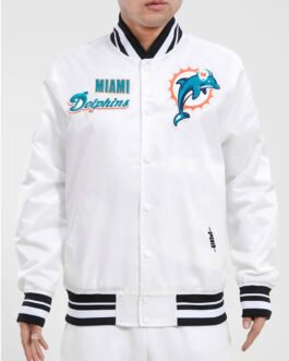 Miami Dolphins Retro Classic Rib Jacket