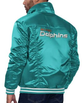 Miami Dolphins Silver Tab Trucker Jacket