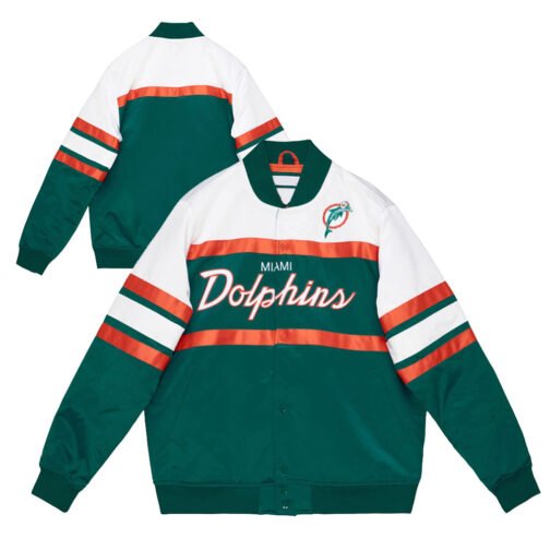 Miami Dolphins Special Script Heavyweight Satin Jacket - Image 3