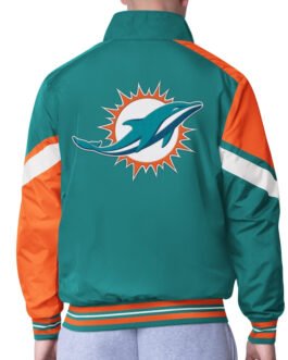 Miami Dolphins Strong Arm Aqua Full-Zip Jacket