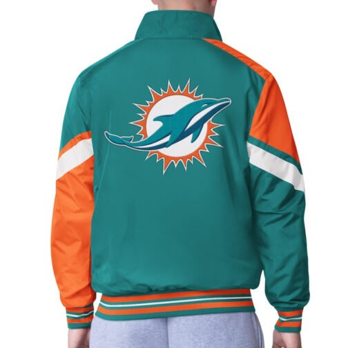 Miami Dolphins Strong Arm Aqua Full-Zip Jacket - Image 2