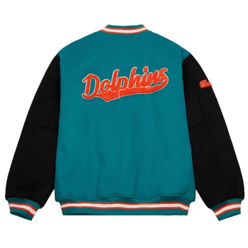 Miami Dolphins Team Legacy Varsity Jacket - Image 2