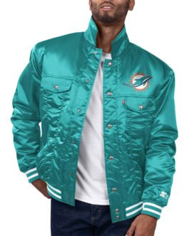 Miami Dolphins Silver Tab Trucker Jacket