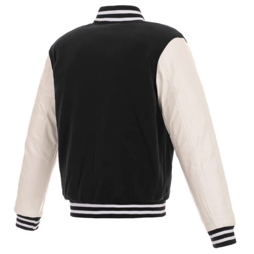 Miami Dolphins Varsity Black and White Jacket - Image 2