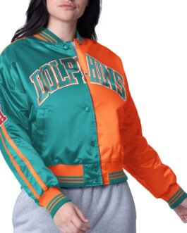 Miami Dolphins Zone Blitz Aqua/Orange Jacket