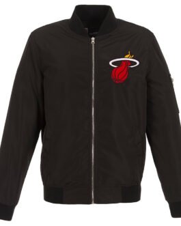 Miami Heat Lightweight Bomber Nylon Jacket