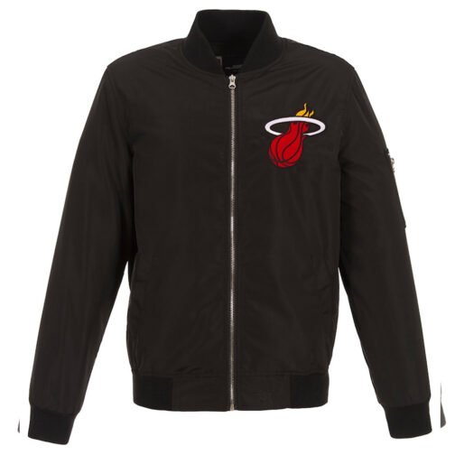 Miami Heat Lightweight Bomber Nylon Jacket