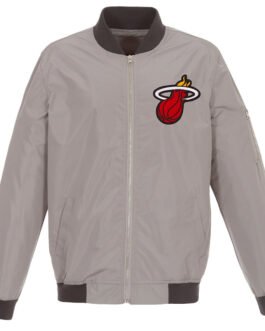 Miami Heat Lightweight Bomber Nylon Jacket