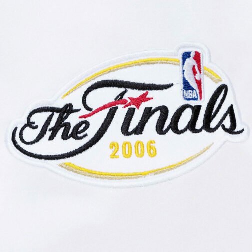 Miami Heat City Collection White Varsity Satin Jacket - Image 6