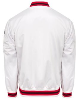 Miami Heat City Collection White Varsity Satin Jacket