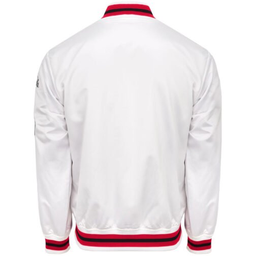 Miami Heat City Collection White Varsity Satin Jacket - Image 2