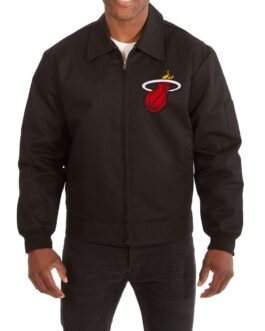 Miami Heat Workwear Cotton Black Jacket