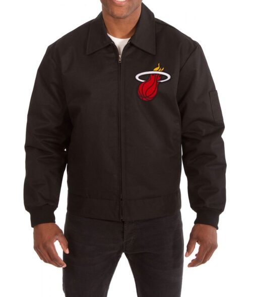 Miami Heat Workwear Cotton Black Jacket