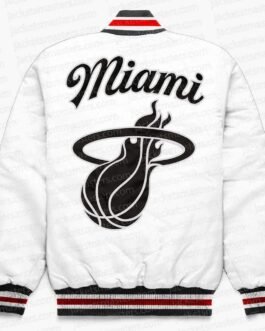 Miami Heat Exclusive White Satin Jacket