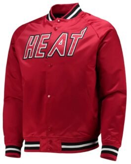Hardwood Classics Miami Heat Red Jacket