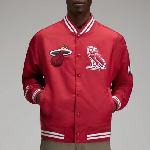 OVO Miami Heat Red Jacket - Image 3