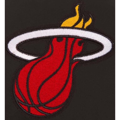 Miami Heat Poly-Twill Black Jacket - Image 3