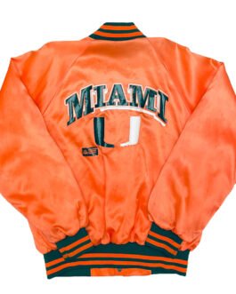 1980’s Miami Hurricanes Spellout Orange Jacket
