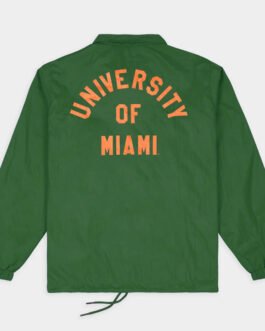 Miami Hurricanes Classic U Logo Coaches Jacket