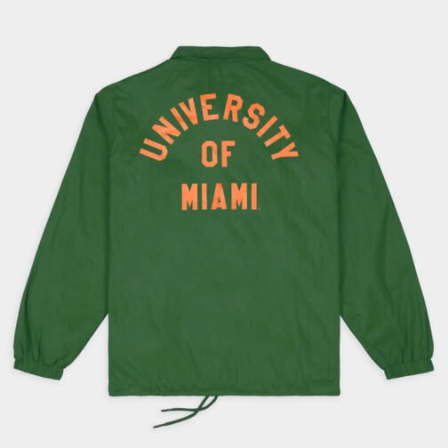 Miami Hurricanes Classic U Logo Coaches Jacket - Image 2