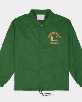 Miami Hurricanes Classic U Logo Coaches Jacket