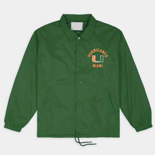 Miami Hurricanes Classic U Logo Coaches Jacket