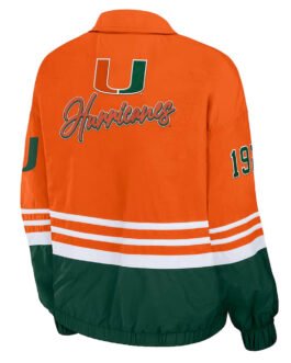 Miami Hurricanes Throwback Windbreaker Jacket